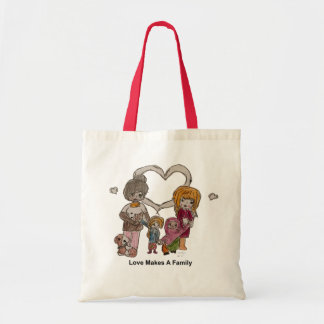 Bolso De Tela El amor hace a una familia por Ainsley--Tote