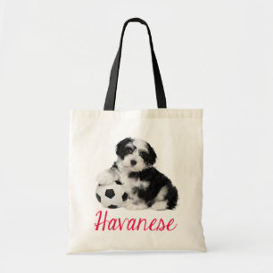 Bolso De Tela El amor Havanés Canvas de Perro Perro Totebag