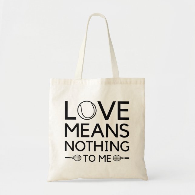 Bolso De Tela El Amor No Significa Nada Para Mí (Frente)
