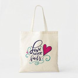 Bolso De Tela El amor nunca falla