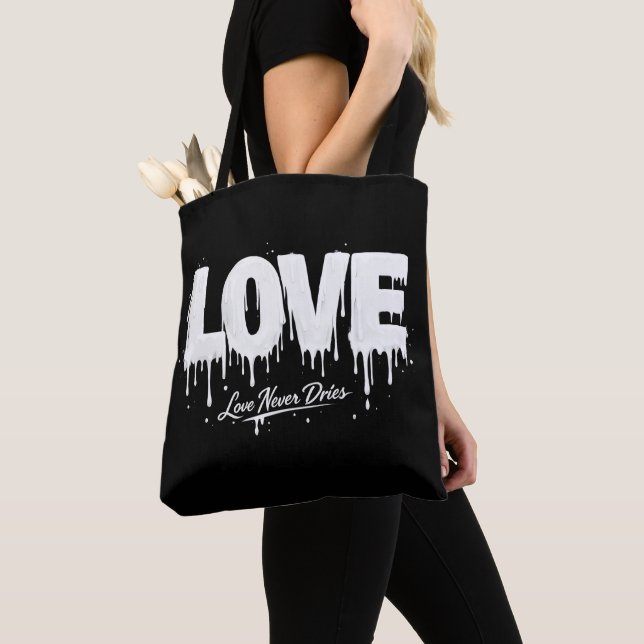 Bolso De Tela El amor nunca se seca (Detalle)
