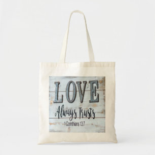 Bolso De Tela El amor siempre confía en el Metalizado ruso
