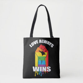 Bolso De Tela El amor siempre gana a los homosexuales LGBT