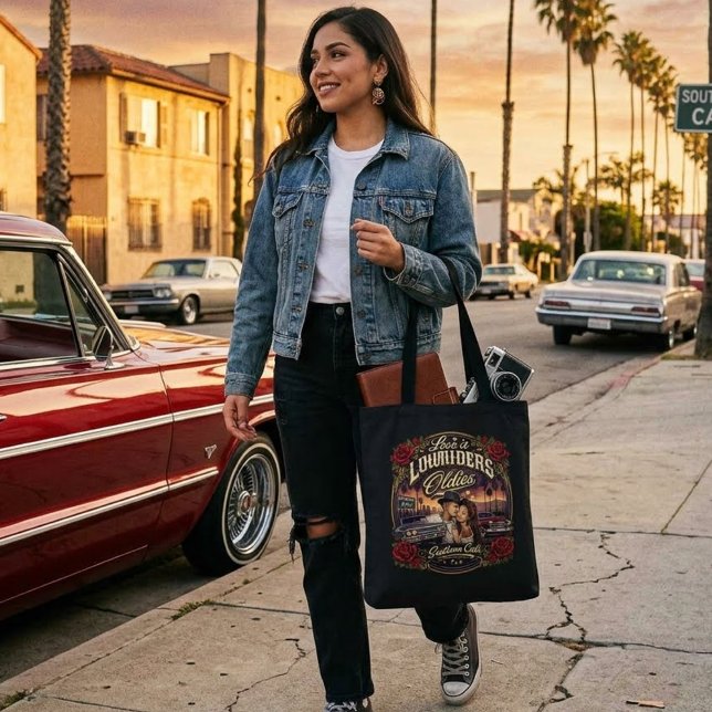 Bolso De Tela El amor son Lowriders y Oldies (Love is Lowriders and Oldies Tote Bag)