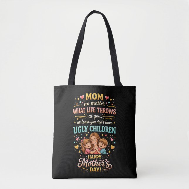 Bolso De Tela El Amor Sonriente de Mamá (Anverso)