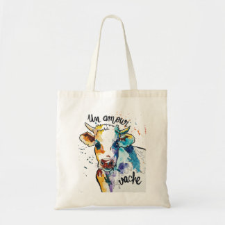 Bolso De Tela El amor vaca