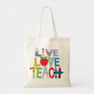 Bolso De Tela El amor vivo enseña