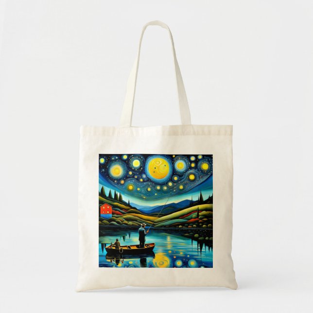 Bolso De Tela El ángulo nocturno 4 (Frente)