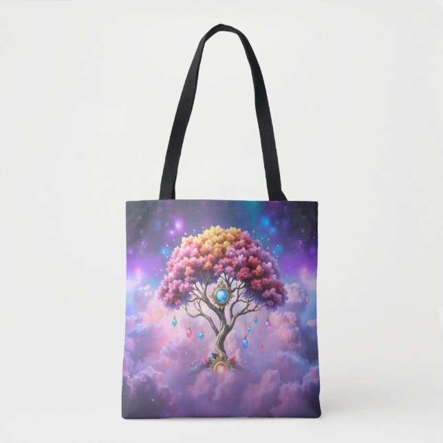 Bolso De Tela El Árbol Celestial del Devenir. (Anverso)