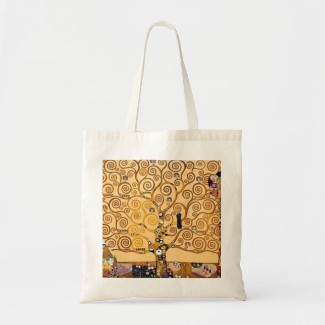 Bolso De Tela El Árbol De La Vida Gustav Klimt (Frente)