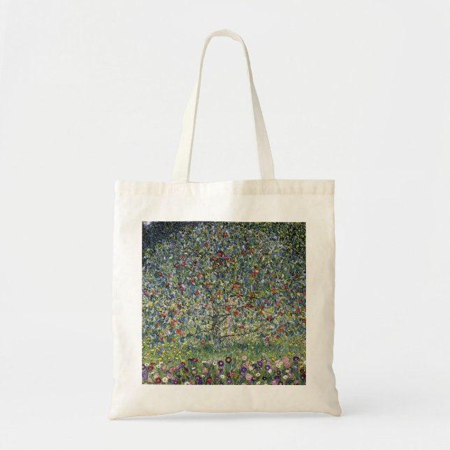 Bolso De Tela El árbol de manzanas (por Gustav Klimt) (Frente)