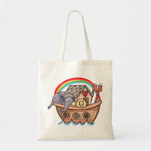 Bolso De Tela El arca de Noé (Frente)