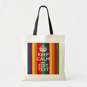 Bolso De Tela El arco iris vibrante guarda calma y su