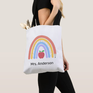 Bolso De Tela El arcoiris de color Pastel