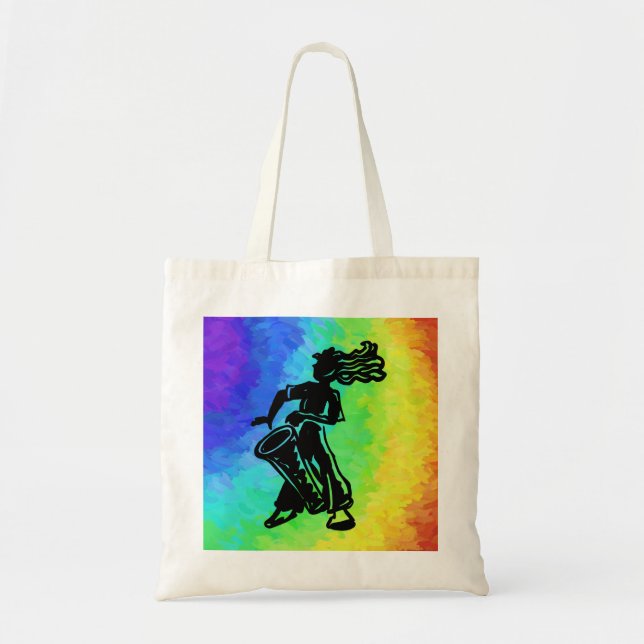 Bolso De Tela El arcoiris de las noches de boogie de Nueva York (Frente)