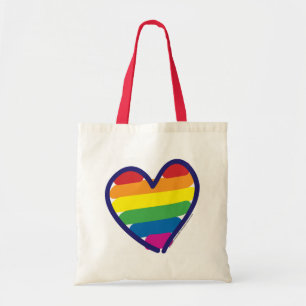 Bolso De Tela El arcoiris del Orgullo de San Valentín