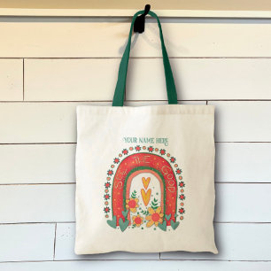 Bolso De Tela El arcoiris ve la buena inespiritualidad personali