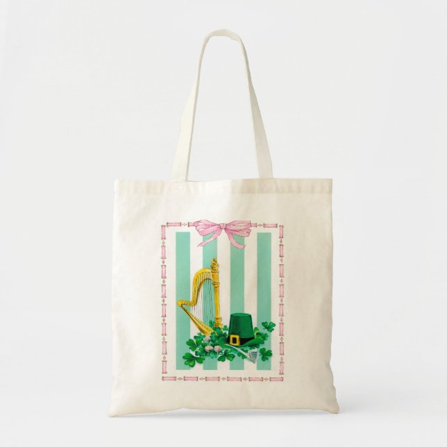 Bolso De Tela El arpa irlandés - (Frente)