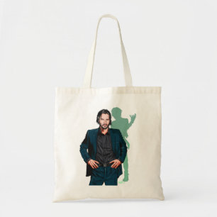 Bolso De Tela El Arte De Keanu Vintage Se Mantiene Impresionante