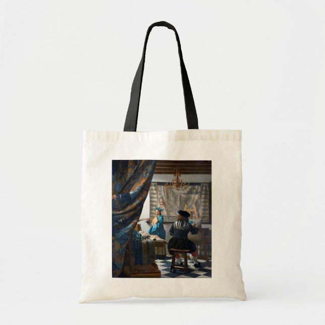 Bolso De Tela El arte de la pintura, Johannes Vermeer, 1666-1667 (Frente)