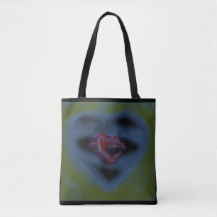 Bolso De Tela El arte de los corazones misteriosos adorna colore