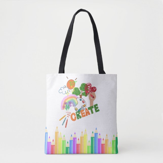 Bolso De Tela El arte de los niños (Anverso)