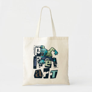 Bolso De Tela El arte de los píxeles y el monstruo