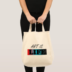 BOLSO DE TELA EL ARTE ES LA VIDA