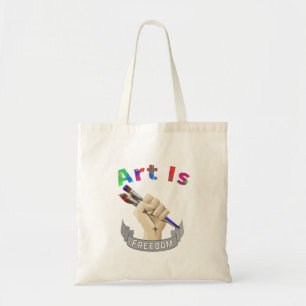 Bolso De Tela El arte es pintor de artistas de la libertad