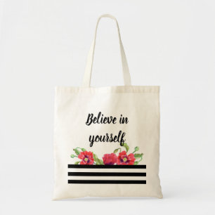 Bolso De Tela El arte floral de los lapachos rojos cree en ti mi