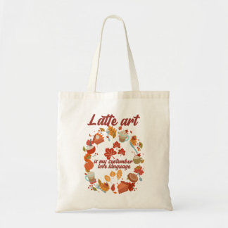 Bolso De Tela El arte latente es mi lenguaje de amor de septiemb
