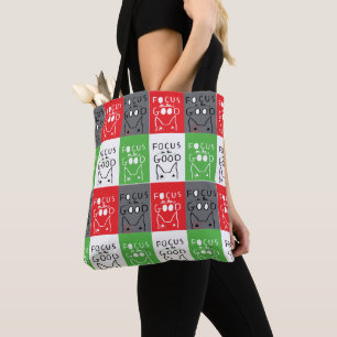 Bolso De Tela El arte pop de Bull Terrier se centra en la BUENA