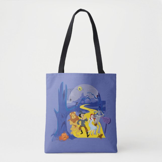 Bolso De Tela El Asistente De Oz™ | Selva perdida de Halloween (Anverso)