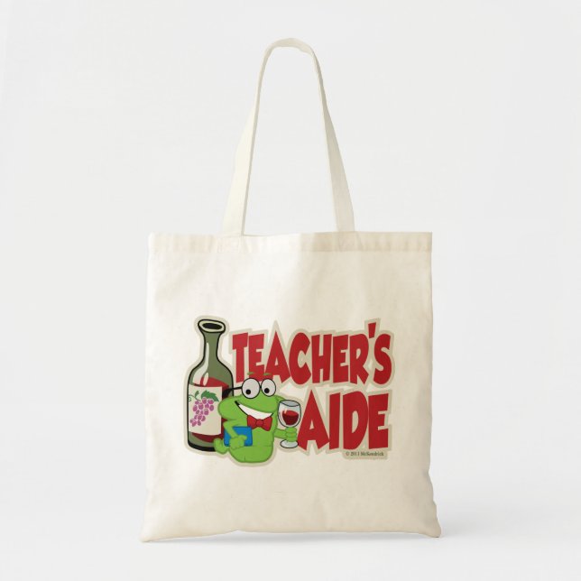 Bolso De Tela El asistente del profesor (vino) (Frente)
