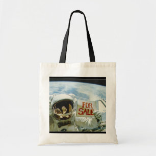 Bolso De Tela El astronauta vende la tierra