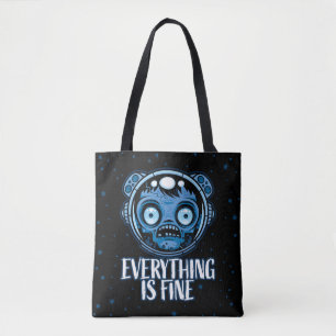Bolso De Tela El astronauta zombi está bien