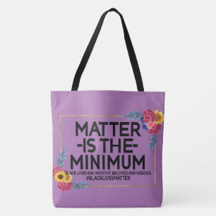 Bolso De Tela El Asunto Es El Personalizado MÍNIMO BLM
