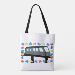 Bolso De Tela El autismo monorraíl del tren Asperger Sensorial