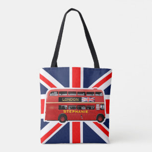 Bolso De Tela El autobús del rojo de Londres