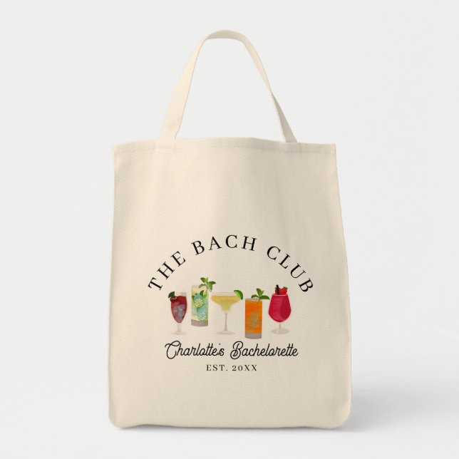 Bolso De Tela El Bach Club Bachelorette Bridesmaid (Frente)