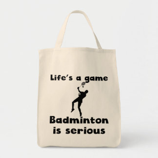 Bolso De Tela El bádminton es serio