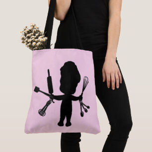 Bolso De Tela El Baker Gira Sus Utensilios / Herramientas Rosa