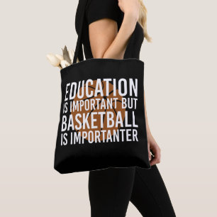 Bolso De Tela El baloncesto es importantísimo.
