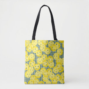Bolso De Tela El baloncesto es vida - Amarillo en verde