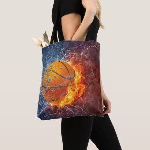 Bolso De Tela El baloncesto moderno en el fuego