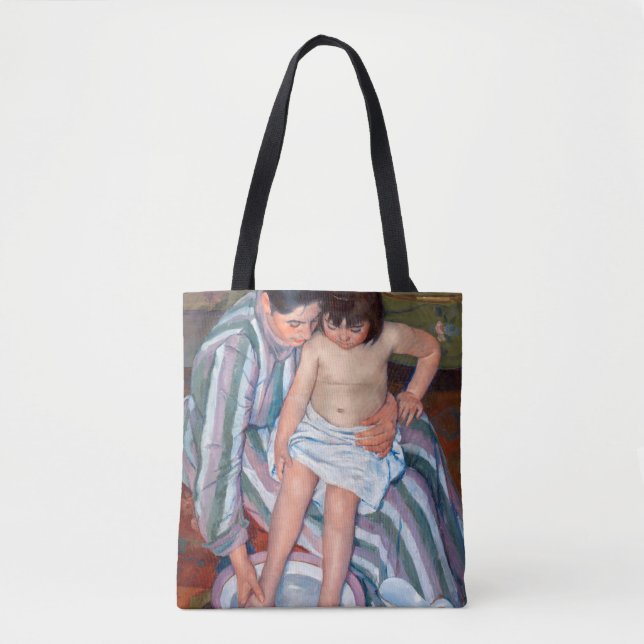 Bolso De Tela El baño del niño, Mary Cassatt (Anverso)