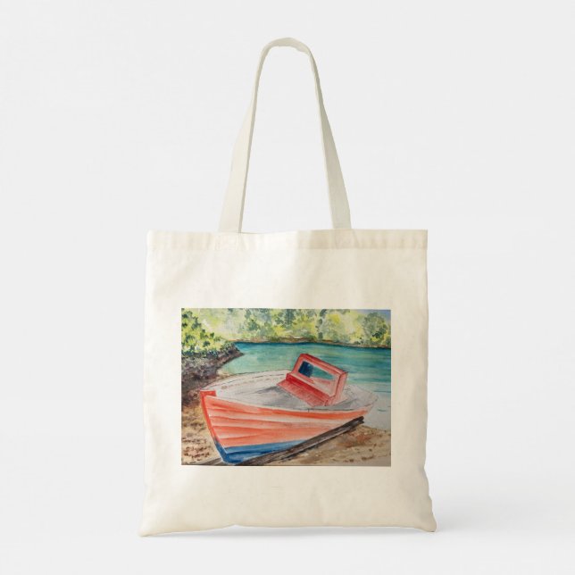 Bolso De Tela El barco (Reverso)