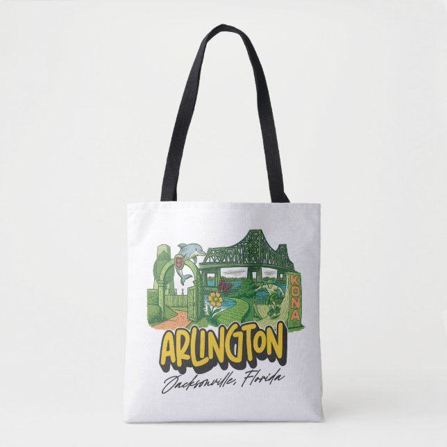Bolso De Tela El barrio de Arlington Tote Bag (Anverso)