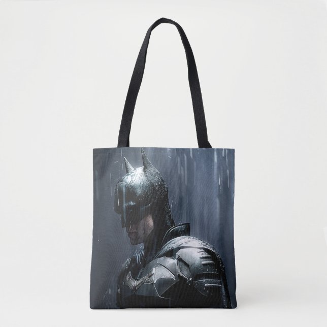 Bolso De Tela El Batman en la lluvia (Anverso)