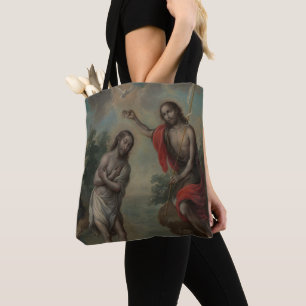 Bolso De Tela El bautismo de Cristo de Nicolás Enríquez